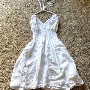 white dress, soft material
